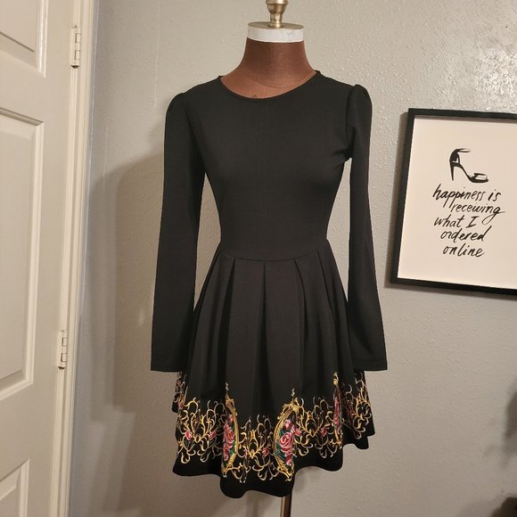 Sheinside Dresses & Skirts - Sheinside  Fit and Flare Embroidered Dress
